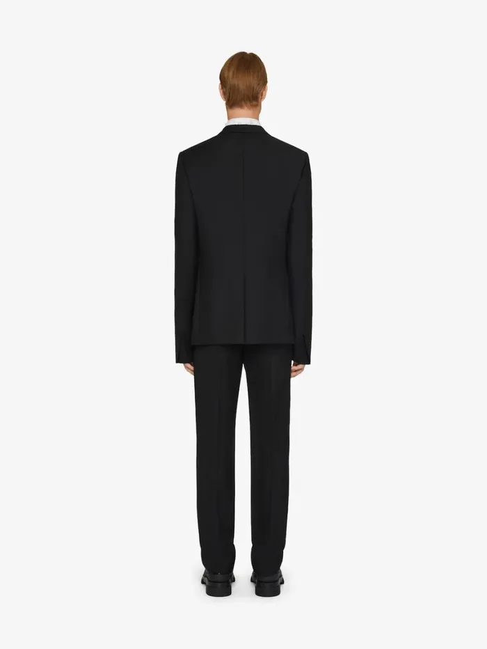 Givenchy Slimfit Jacket In Wool With ULock Closing Black Men Coats and Jackets