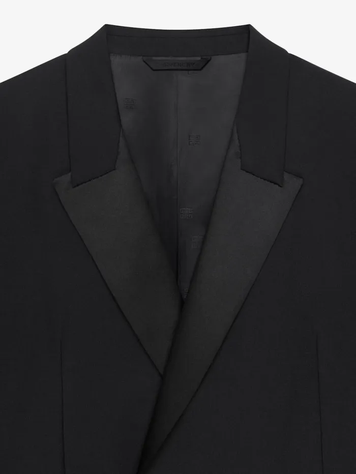 Givenchy Slimfit Jacket In Wool With ULock Closing Black Men Coats and Jackets