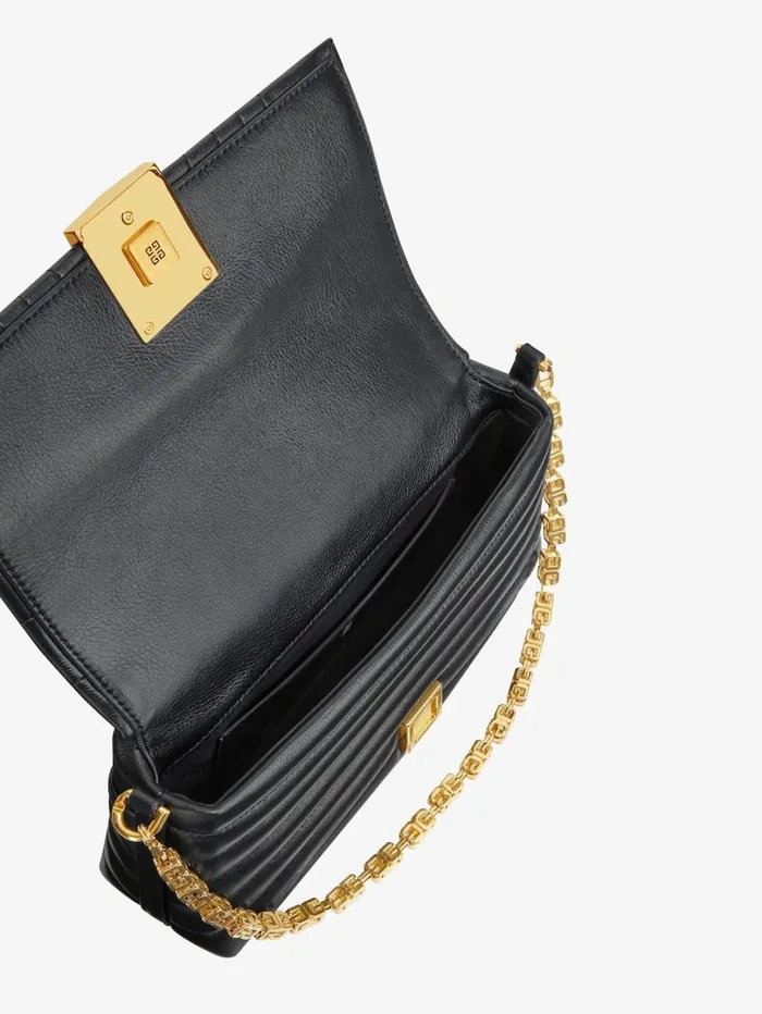 Givenchy Small 4G Soft Bag In Quilted Leather With Chain Black Women Crossbody Bags Givenchy Small 4G Soft Bag In Quilted Leather With Chain Black Women Crossbody Bags