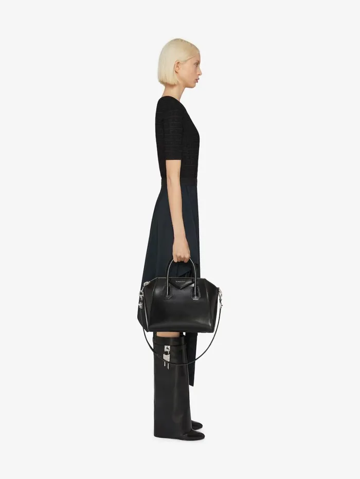 Givenchy Small Antigona Bag In Box Leather Black Women Antigona Givenchy Small Antigona Bag In Box Leather Black Women Antigona