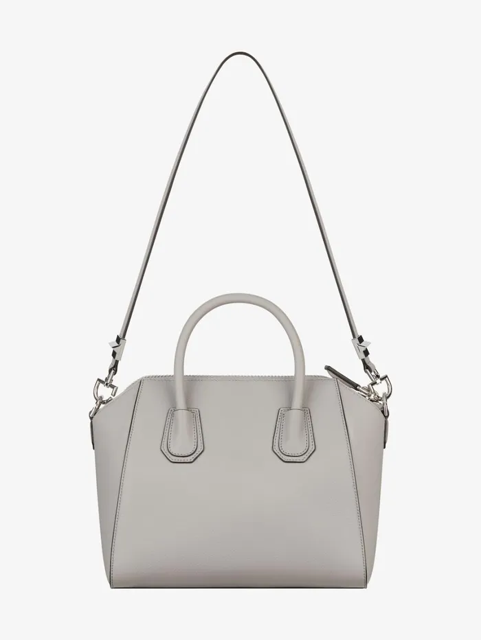 Givenchy Small Antigona Bag In Grained Leather Pearl Grey Women Antigona Givenchy Small Antigona Bag In Grained Leather Pearl Grey Women Antigona