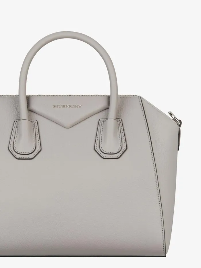 Givenchy Small Antigona Bag In Grained Leather Pearl Grey Women Antigona Givenchy Small Antigona Bag In Grained Leather Pearl Grey Women Antigona