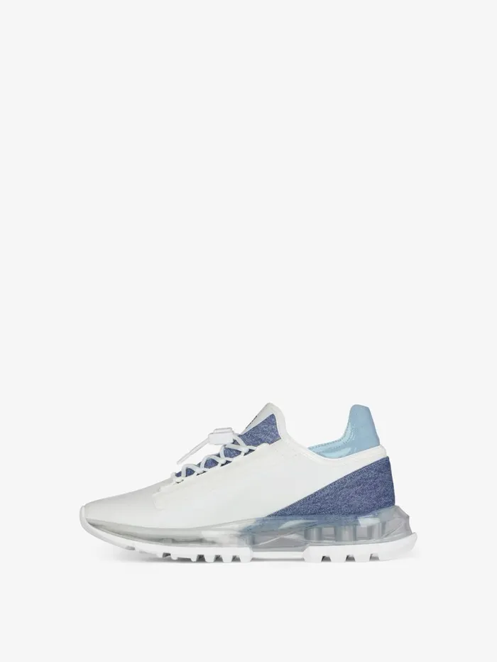 Givenchy Spectre Runner Sneakers In Synthetic Leather And Denim Denim Blue Women Sneakers Givenchy Spectre Runner Sneakers In Synthetic Leather And Denim Denim Blue Women Sneakers