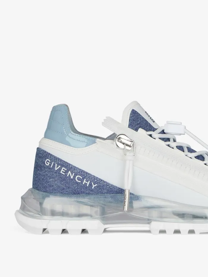 Givenchy Spectre Runner Sneakers In Synthetic Leather And Denim Denim Blue Women Sneakers Givenchy Spectre Runner Sneakers In Synthetic Leather And Denim Denim Blue Women Sneakers
