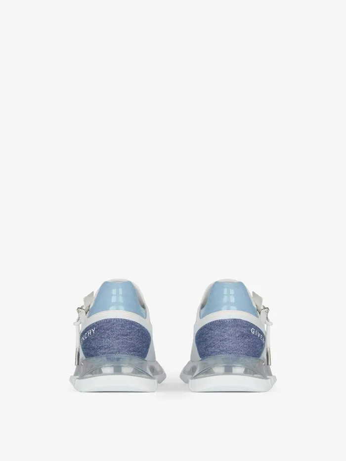 Givenchy Spectre Runner Sneakers In Synthetic Leather And Denim Denim Blue Women Sneakers Givenchy Spectre Runner Sneakers In Synthetic Leather And Denim Denim Blue Women Sneakers