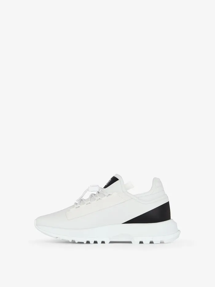 Givenchy Spectre Runner Sneakers In Synthetic Leather Whiteblack Women Shark Lock