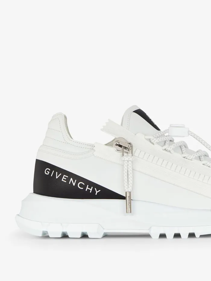 Givenchy Spectre Runner Sneakers In Synthetic Leather Whiteblack Women Shark Lock