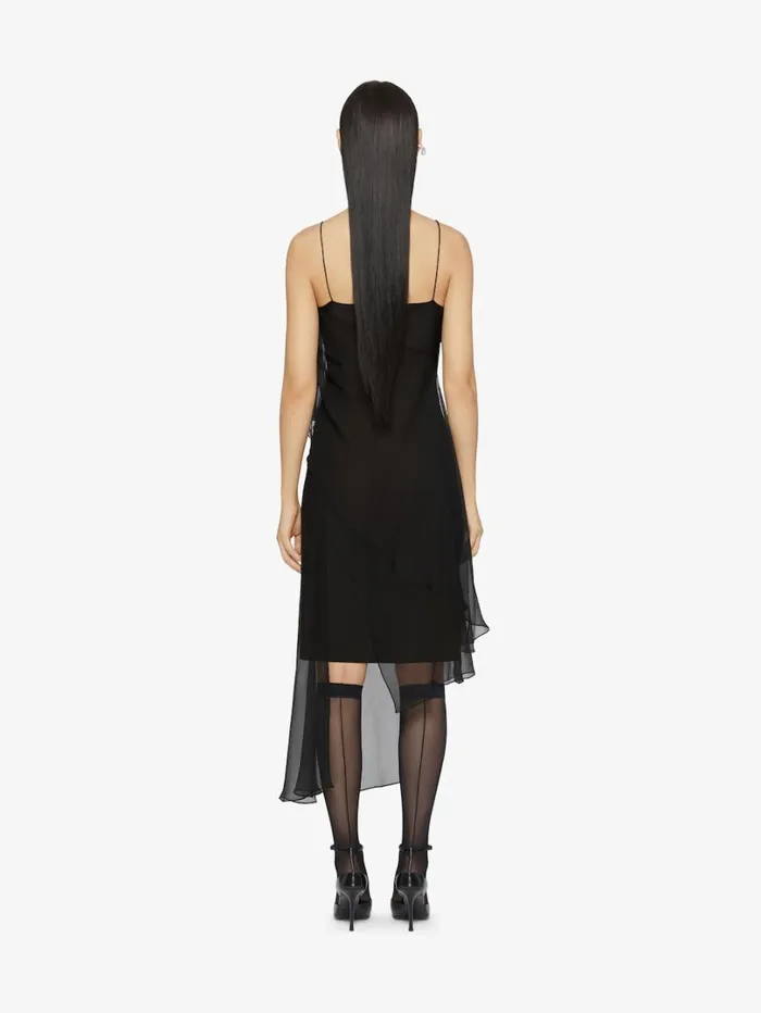 Givenchy Straps Dress In Muslin Black Women Dresses