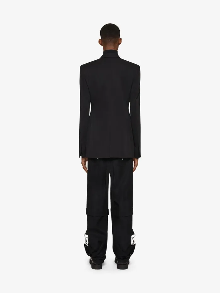 Givenchy Two In One Detachable Pants In Wool With Suspenders Black Men Pants and Shorts