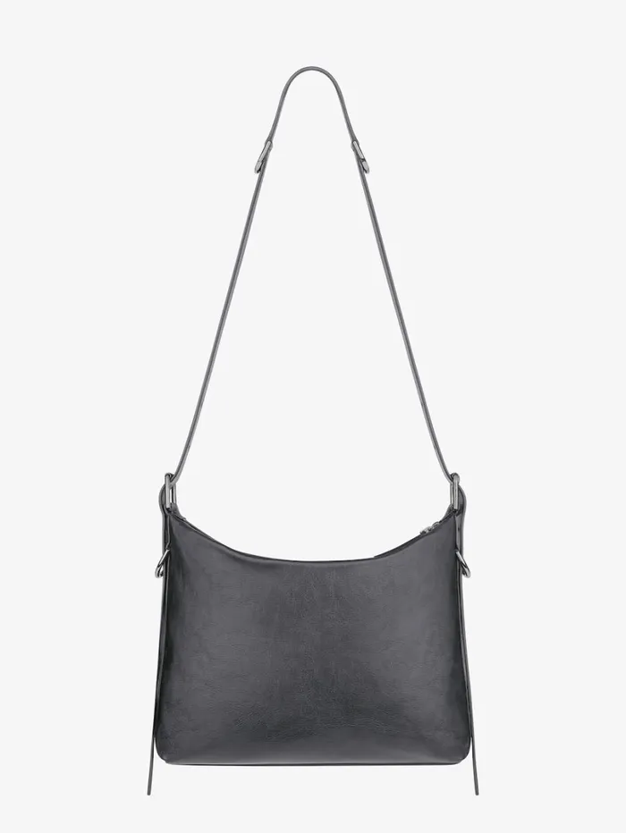 Givenchy Voyou Crossbody Bag In Grained Leather Dark Grey Men Crossbody Bags Givenchy Voyou Crossbody Bag In Grained Leather Dark Grey Men Crossbody Bags