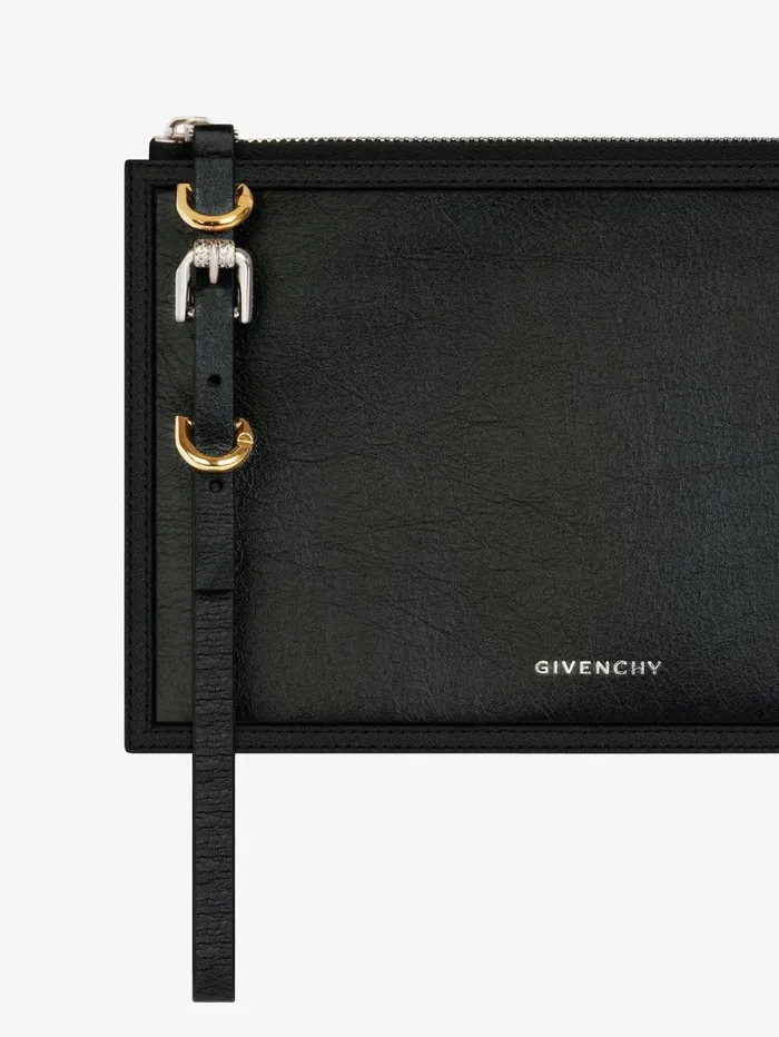 Givenchy Voyou Pouch In Leather Black Women Wallets and Card Holders Givenchy Voyou Pouch In Leather Black Women Wallets and Card Holders