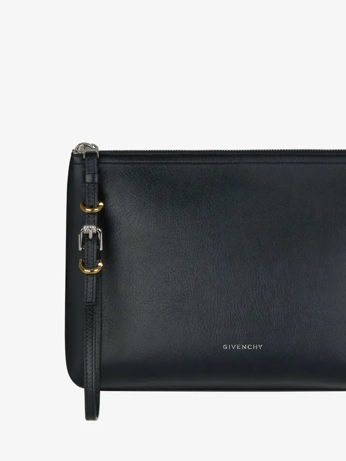 Givenchy Voyou Pouch In Leather Black Women Wallets and Card Holders Givenchy Voyou Pouch In Leather Black Women Wallets and Card Holders