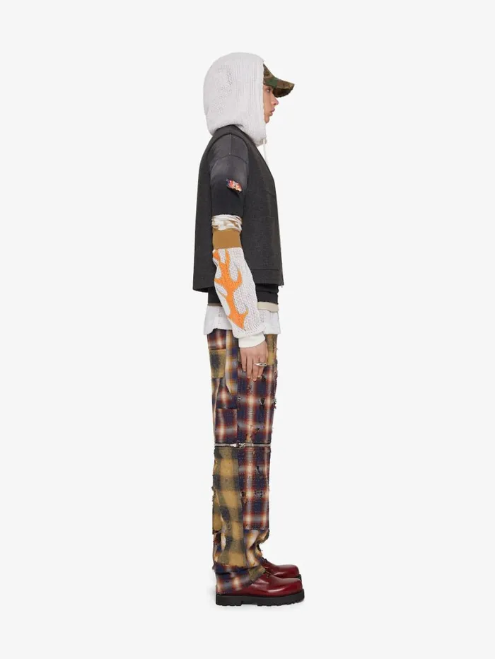 Givenchy Waistcoat In Double Face Wool And Cashmere Dark Grey Men Outerwear and Blousons