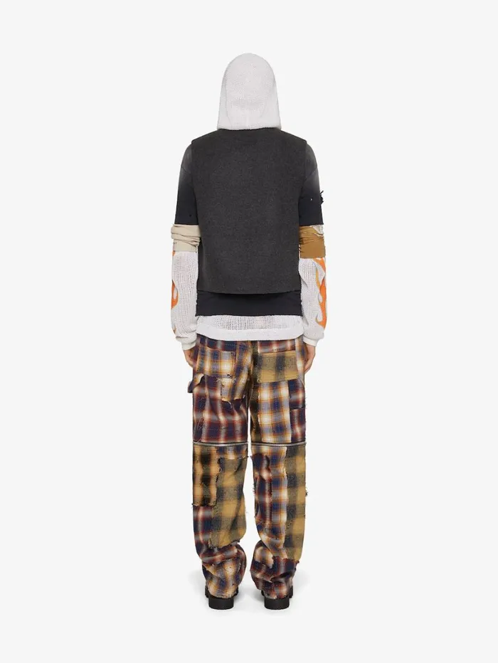 Givenchy Waistcoat In Double Face Wool And Cashmere Dark Grey Men Outerwear and Blousons