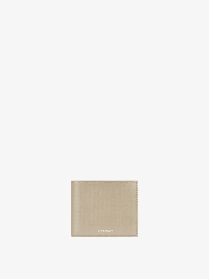 Givenchy Wallet In Classic 4G Leather Beigegrey Men Wallets and Card Holders