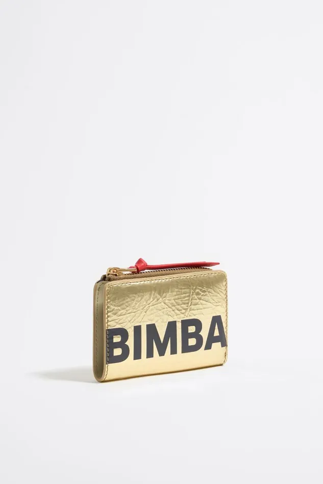 Gold Leather Purse Gold Women Bimba Y Lola Wallets And Coin Purses