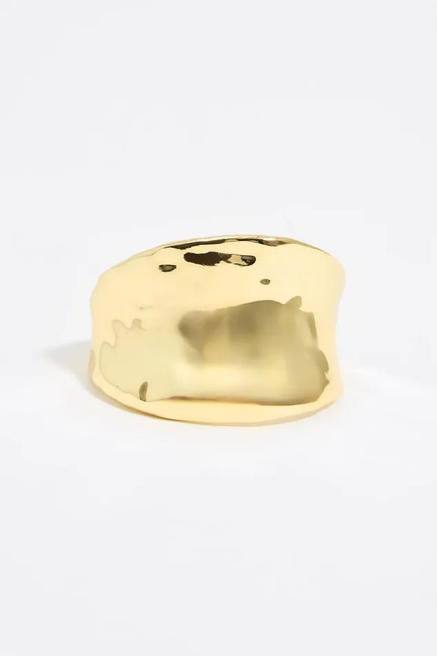 Golden Textured Leaf Bracelet Gold Women Bimba Y Lola Jewelry Golden Textured Leaf Bracelet Gold Women Bimba Y Lola Jewelry