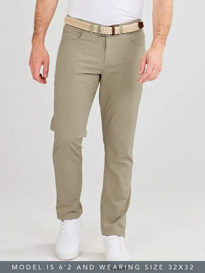 Golf Men Tasc Performance Motion Pant Straight Fit 8211 MidKhaki