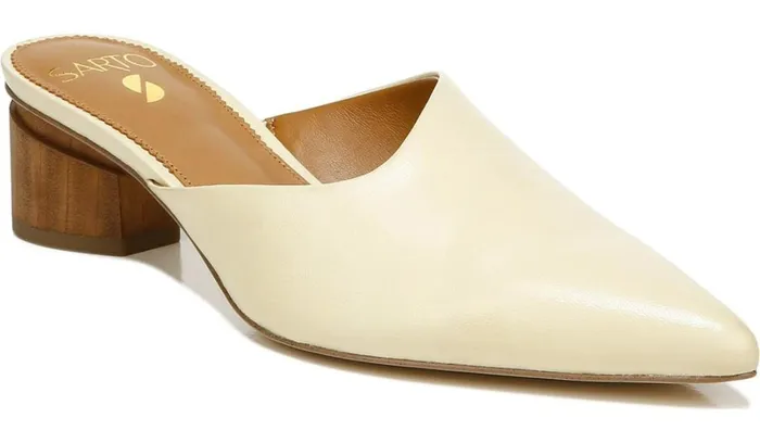 Heels Women Franco Sarto Sarto Visa Mule Lemonade Leather