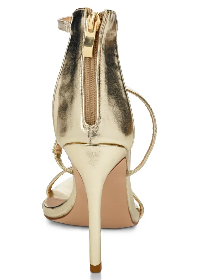 HIGH HEEL STRAPPY SANDALS Gold Women VENUS Sandals and Wedges
