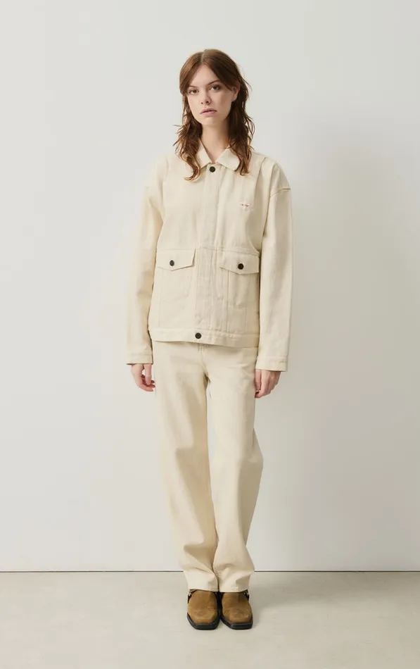 Jacket Tineborow Ecru Women American Vintage Jackets and Blazers Jacket Tineborow Ecru Women American Vintage Jackets and Blazers