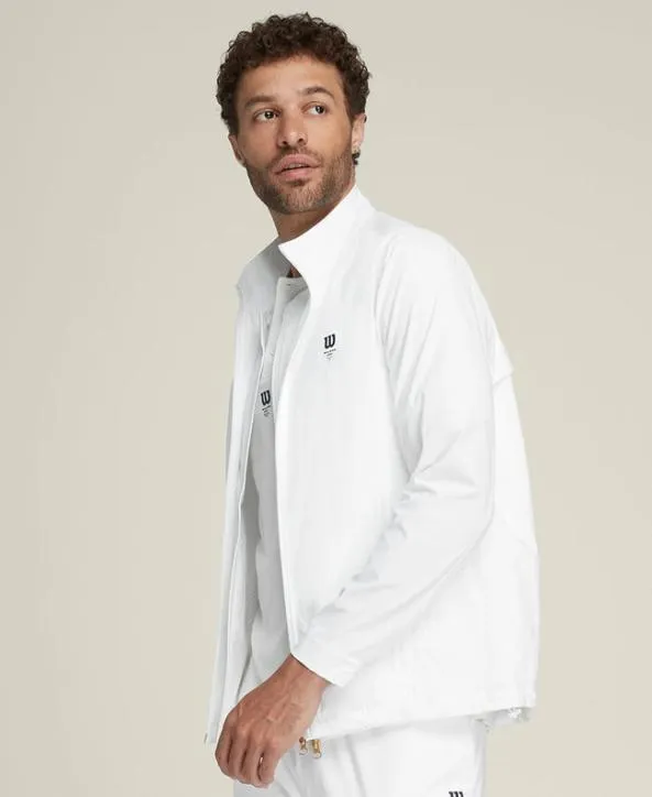 Jackets and Vests Men Wilson Aston WarmUp Jacket Bright White Jackets and Vests Men Wilson Aston WarmUp Jacket Bright White