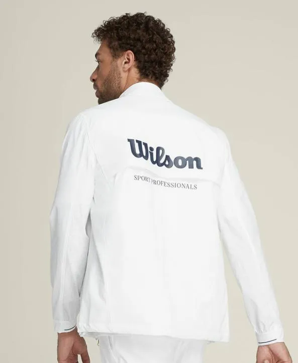 Jackets and Vests Men Wilson Aston WarmUp Jacket Bright White Jackets and Vests Men Wilson Aston WarmUp Jacket Bright White