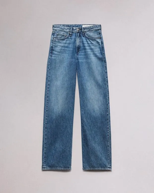 Jeans Women Rag and Bone Featherweight Logan WideLeg Jean Featherweight Denim River