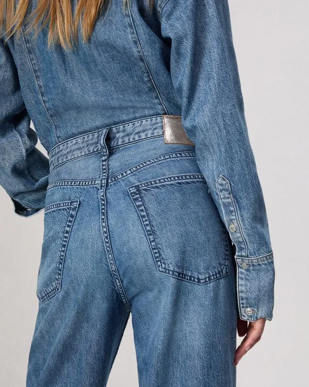 Jeans Women Rag and Bone Featherweight Logan WideLeg Jean Featherweight Denim River