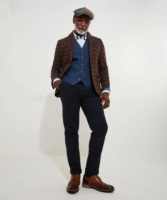 Joe Browns Blazers Men Charming Check Blazer Brown