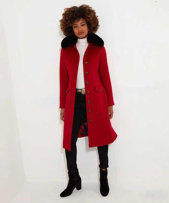 Joe Browns Coats and Jackets Women Joe039s Statement Red Coat Red Joe Browns Coats and Jackets Women Joe039s Statement Red Coat Red