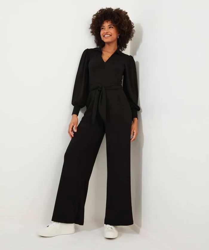 Joe Browns Jeans and Trousers Women Charming Zipped Jumpsuit Black Joe Browns Jeans and Trousers Women Charming Zipped Jumpsuit Black