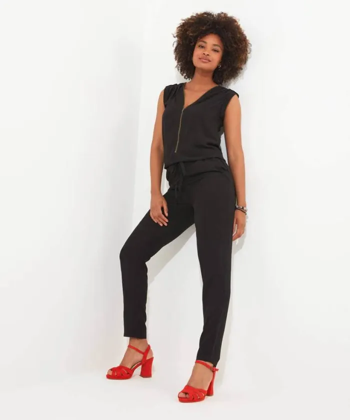 Joe Browns Jeans and Trousers Women Loren Zip Jumpsuit Black Joe Browns Jeans and Trousers Women Loren Zip Jumpsuit Black