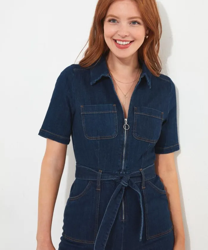 Joe Browns Jeans and Trousers Women Roxie Denim Jumpsuit Blue Joe Browns Jeans and Trousers Women Roxie Denim Jumpsuit Blue