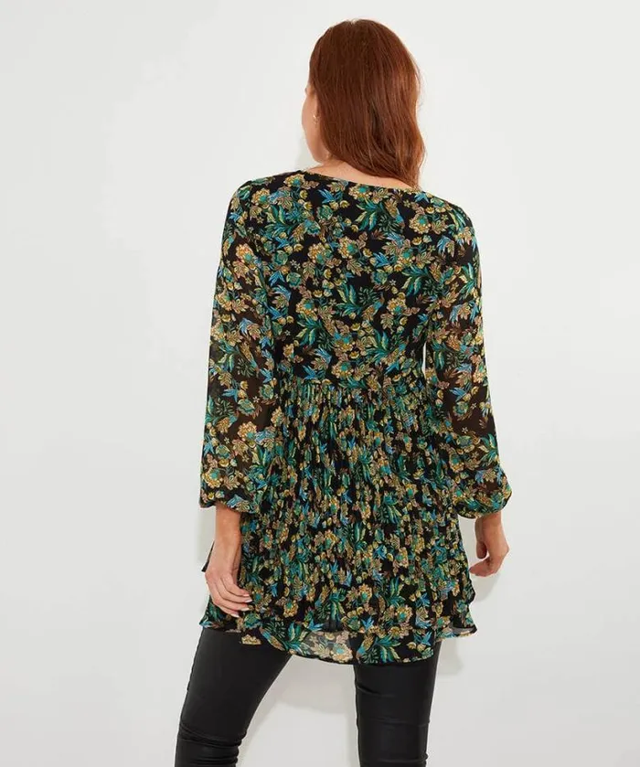 Joe Browns Tops Tunics and Blouses Women Beautifully Pleated Tunic Black Joe Browns Tops Tunics and Blouses Women Beautifully Pleated Tunic Black