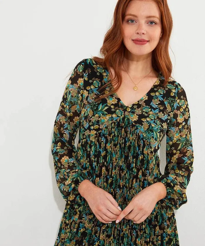 Joe Browns Tops Tunics and Blouses Women Beautifully Pleated Tunic Black Joe Browns Tops Tunics and Blouses Women Beautifully Pleated Tunic Black