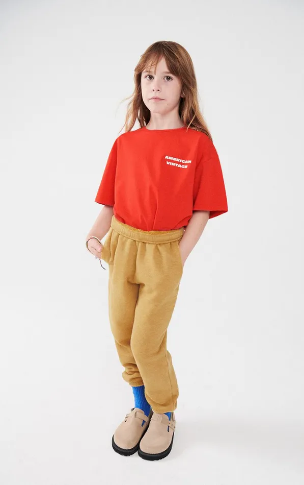 Joggers Doven Overdyed Curry Kids American Vintage Joggers