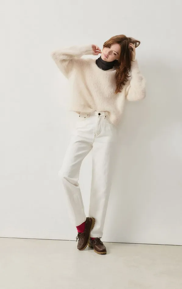 Jumper Bymi Melange Pearl Women American Vintage Jumpers and Cardigans Jumper Bymi Melange Pearl Women American Vintage Jumpers and Cardigans