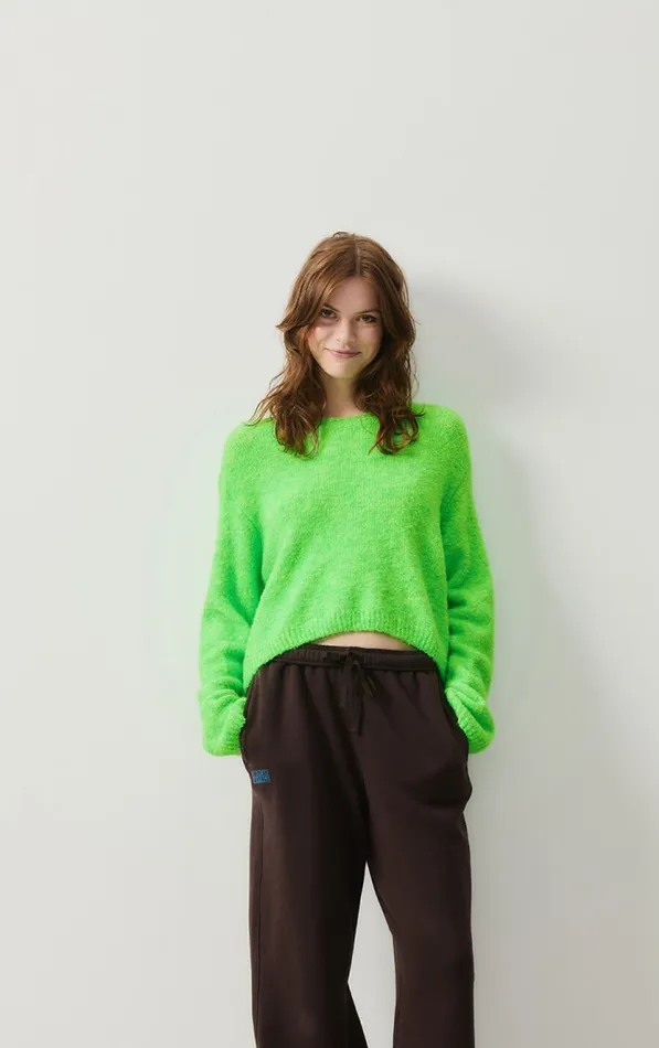 Jumper Cikoya Flashy Green Women American Vintage Jumpers and Cardigans Jumper Cikoya Flashy Green Women American Vintage Jumpers and Cardigans