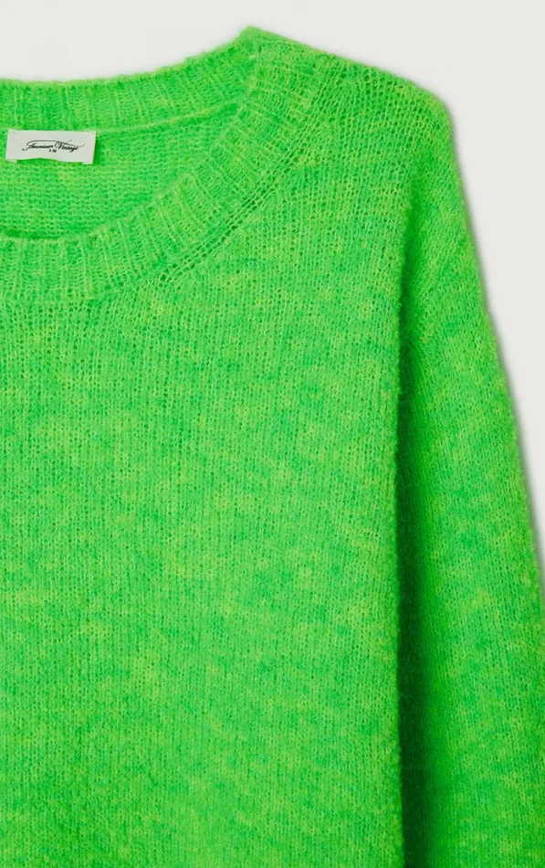 Jumper Cikoya Flashy Green Women American Vintage Jumpers and Cardigans Jumper Cikoya Flashy Green Women American Vintage Jumpers and Cardigans