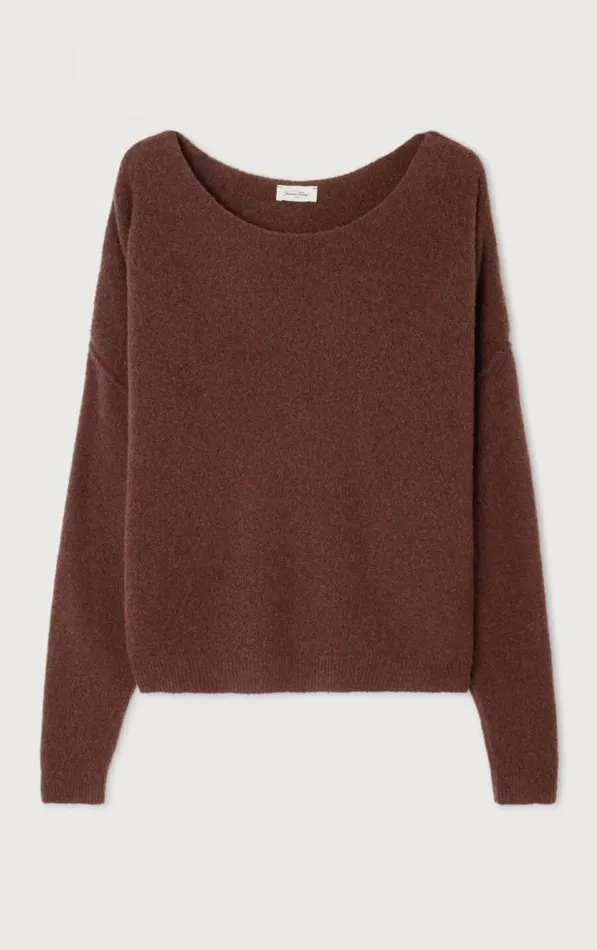Jumper Damsville Black Brownie Melange Women American Vintage Jumpers and Cardigans Jumper Damsville Black Brownie Melange Women American Vintage Jumpers and Cardigans