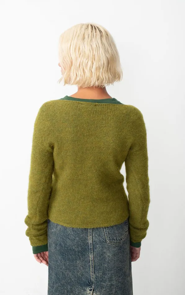 Jumper East Melange Kiwi Women American Vintage Jumpers and Cardigans Jumper East Melange Kiwi Women American Vintage Jumpers and Cardigans