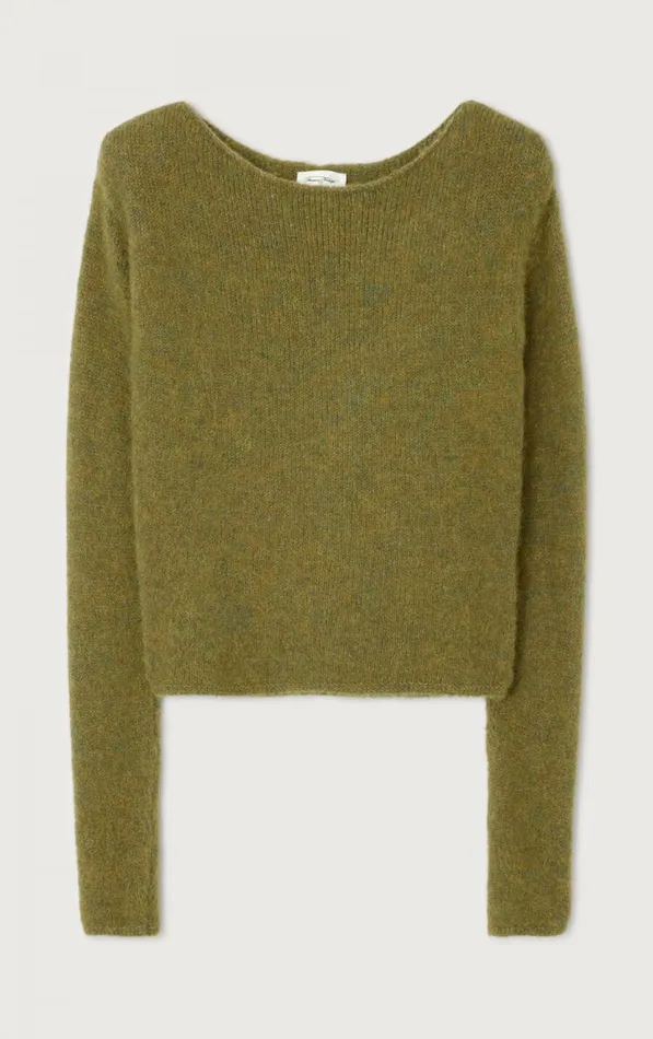 Jumper East Melange Kiwi Women American Vintage Jumpers and Cardigans Jumper East Melange Kiwi Women American Vintage Jumpers and Cardigans