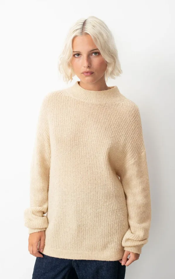 Jumper Falyday Melange Biscuit Women American Vintage Jumpers and Cardigans