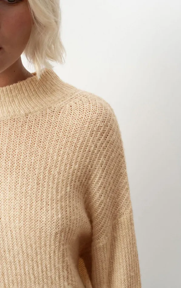 Jumper Falyday Melange Biscuit Women American Vintage Jumpers and Cardigans Jumper Falyday Melange Biscuit Women American Vintage Jumpers and Cardigans