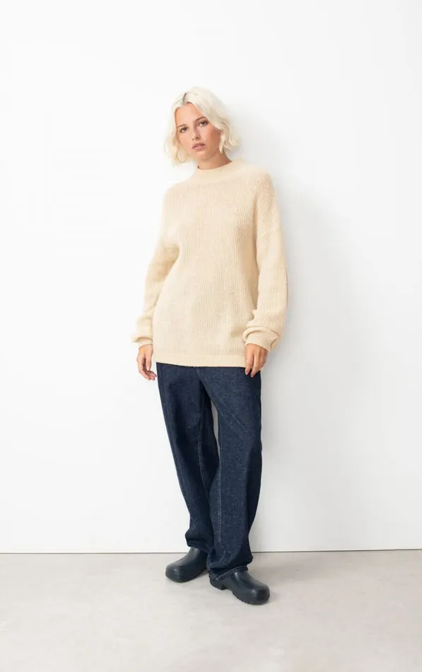 Jumper Falyday Melange Biscuit Women American Vintage Jumpers and Cardigans Jumper Falyday Melange Biscuit Women American Vintage Jumpers and Cardigans