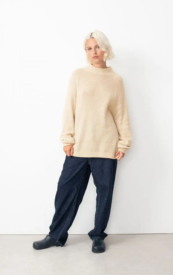 Jumper Falyday Melange Biscuit Women American Vintage Jumpers and Cardigans Jumper Falyday Melange Biscuit Women American Vintage Jumpers and Cardigans