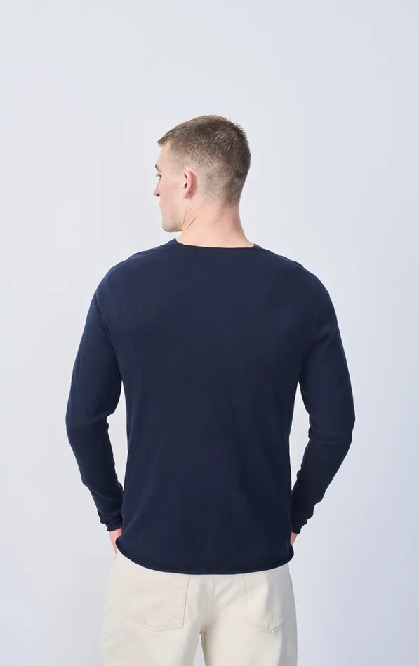 Jumper Marcel Navy Men American Vintage Jumpers and Cardigans