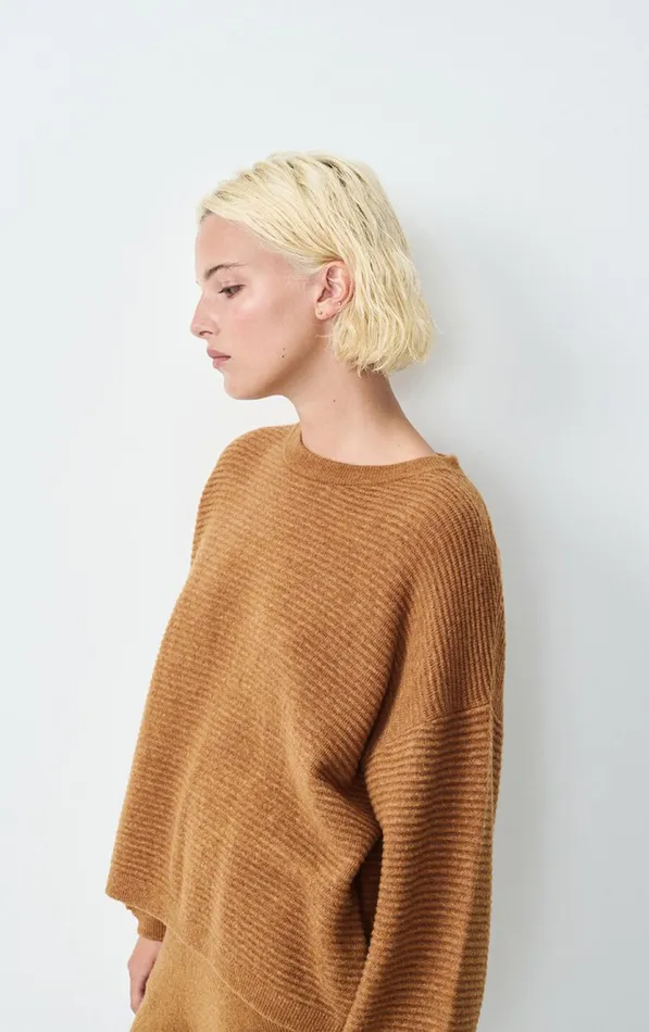 Jumper Raxow Brunette Melange Women American Vintage Jumpers and Cardigans Jumper Raxow Brunette Melange Women American Vintage Jumpers and Cardigans