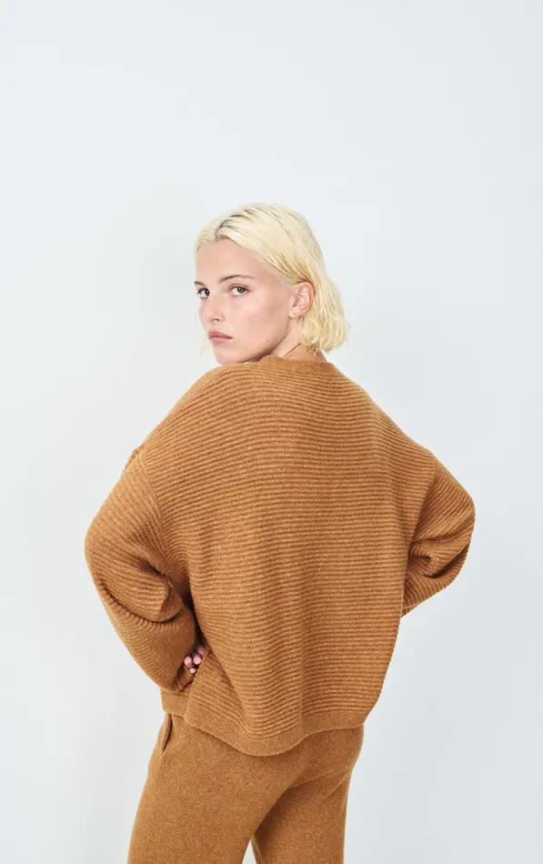 Jumper Raxow Brunette Melange Women American Vintage Jumpers and Cardigans Jumper Raxow Brunette Melange Women American Vintage Jumpers and Cardigans